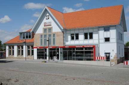 Das Bahnhofsgebäude in seiner neuen Funktion