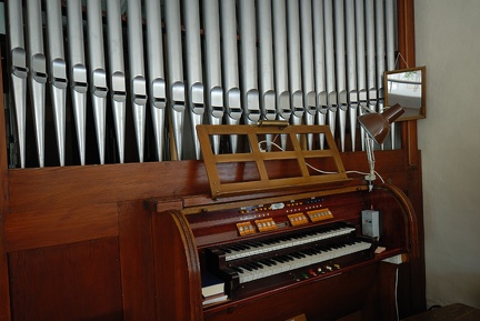 St. Severin, Spieltisch der Orgel