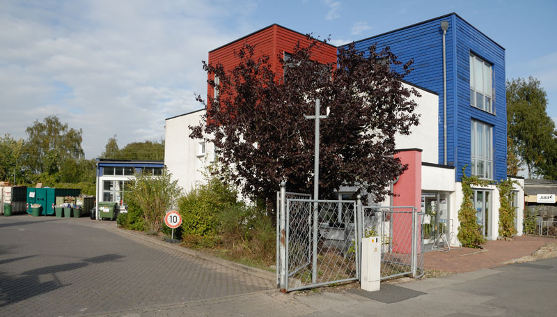 Recycling-Station der JUBIF in der Hannoverschen Straße